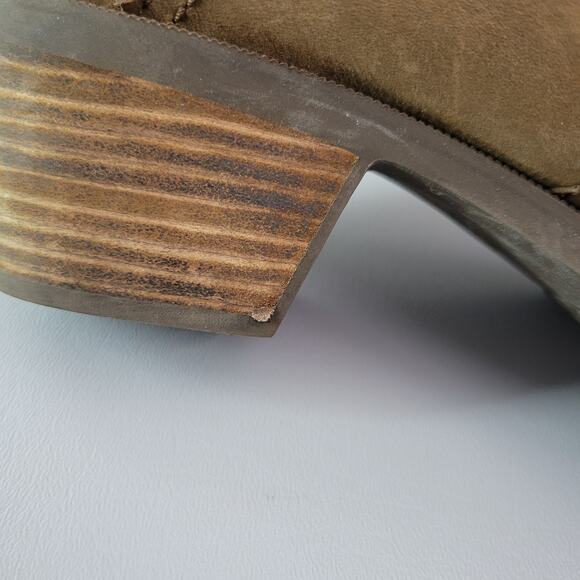 Teva Women's Brown Leather Anaya Chelsea Waterproof Booties Brown 9.5 - Picture 8 of 13